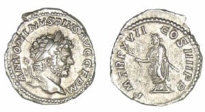 Caracalla - Denier (214, Rome) Génie