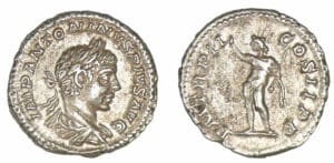 Elagabal - Denier (219, Rome) Le Soleil