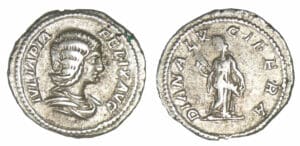 Julia Domna - Denier (214, Rome) Diana