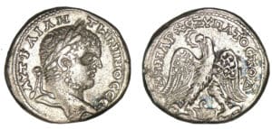 Caracalla - Tétradrachme (215-217, Syrie, Séleucie et Piérie - Antioche) Aigle