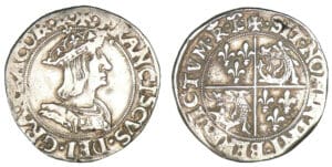 François 1er - Teston du Dauphiné 2ème type (Romans)