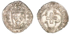 François 1er - Douzain à la croisette (Lyon)