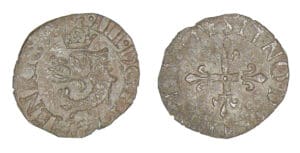 Henri III - Liard du Dauphiné 1er type 1582 (Grenoble)