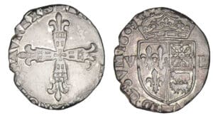 Henri IV - Huitième d'écu du Béarn 1609 (Morlaàs)