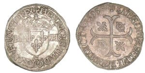 Henri IV - Douzain 2ème type 1593 C (Saint-Lô)