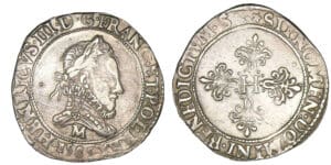 Henri III - Franc au col fraisé 1585 M (Toulouse)