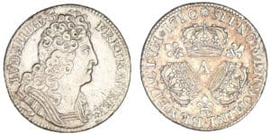 Louis XIV - Quart d'écu aux trois couronnes 1710 A (Paris)
