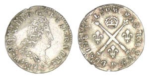 Louis XIV - 5 sols aux insignes 1702 D (Lyon)