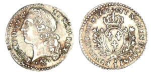 Louis XV (1715-1774) - 1/20 d'écu au bandeau - 1766 L (Bayonne)