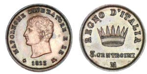 Italie - Lombardie - Napoléon 1er - 3 centesimi 1813 M (Milan)