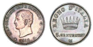 Italie - Lombardie - Napoléon 1er - 3 centesimi 1812 M (Milan)