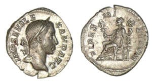 Alexandre Sévère - Denier (226, Rome) La Fidélité