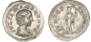 Julia Mamée - Denier (222, Rome) - Junon