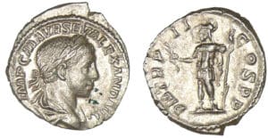 Alexandre Sévère - Denier (223, Rome) - Mars