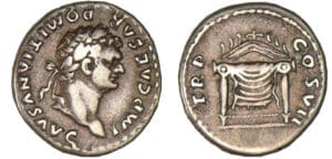 Domitien - Denier (81, Rome ) - Trône