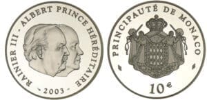Monaco - Rainier III - 10 euro 2003