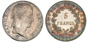 5 francs Napoléon revers empire 1811 A (Paris)