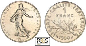 1 franc Semeuse 1990