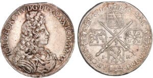 Allemagne - Saxe - Jean-Georges IV - 2/3 de thaler 1692 (Dresden)