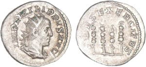 Philippe 1er - Antoninien (249, Rome) - Enseignes.