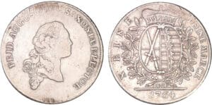Allemagne - Saxe - Frédréric Auguste III - 2/3 de thaler 1764