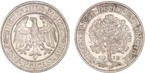 Allemagne - 5 reichsmark 1928 D (Munich)