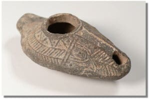 Romain - Lampe à huile en terre cuite - IIIème-Vème siècle ap. J.-C.