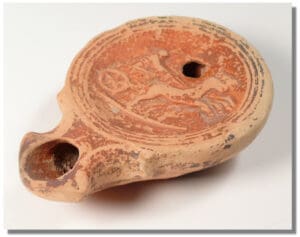 Romain - Lampe à huile en terre cuite - Ier-IIème siècle ap. J.-C.