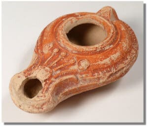 Romain - Lampe à huile en terre cuite - Ier-IIème siècle ap. J.-C.