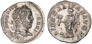 Caracalla - Denier - (209, Rome) - Sixième Libéralité