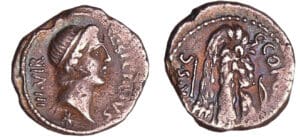 Coponia - Denier (49 av. J.-C.)