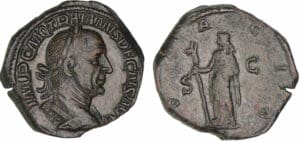 Trajan Dèce - Sesterce - (249, Rome) - La Dacie