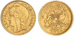 Chili - 5 pesos 1895