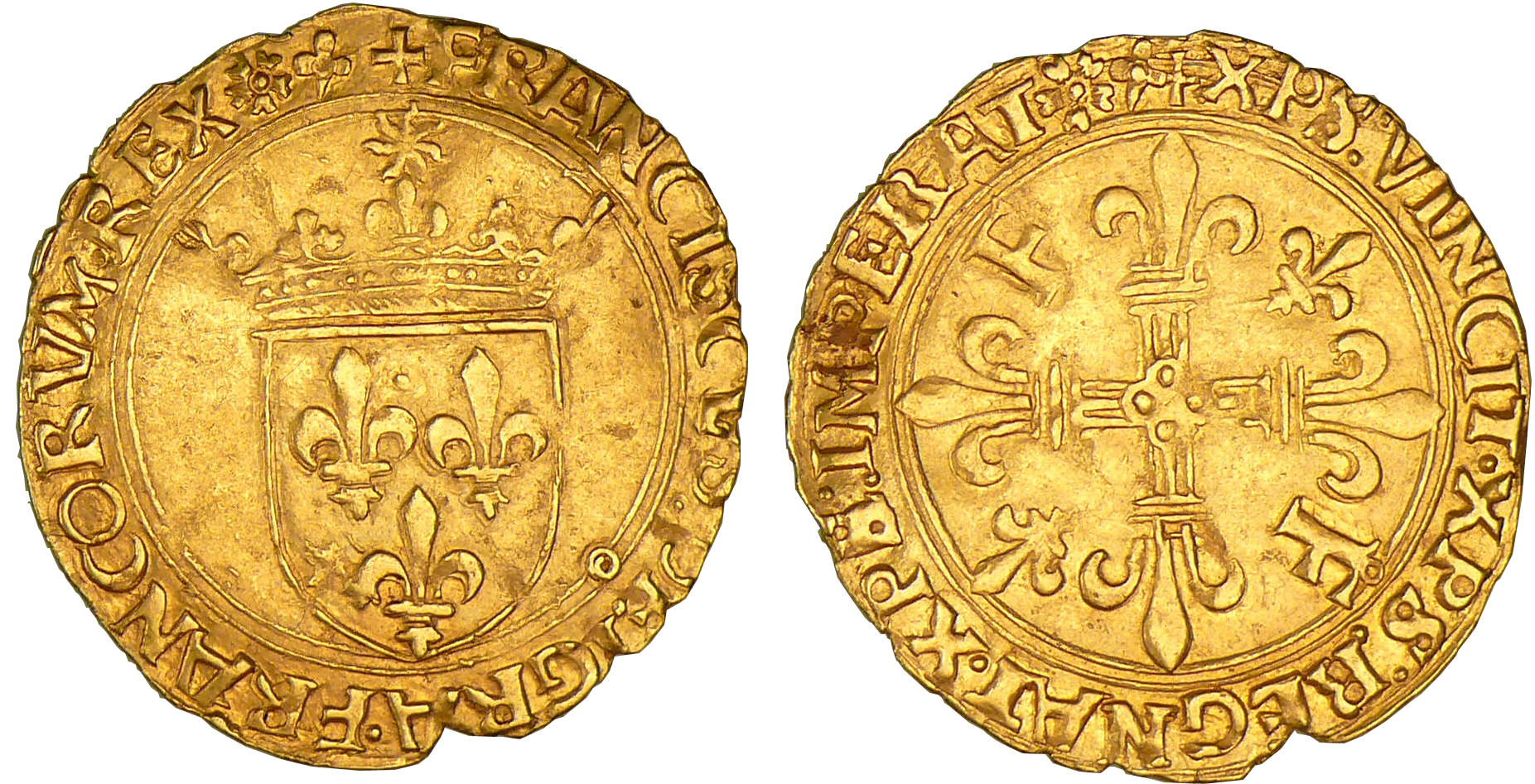 François 1er - Ecu d'or au soleil - 5ème type - Lyon François 1er - Ecu d'or au soleil - 5ème type - Lyon