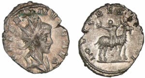 Valérien II - Antoninien (257-258, Cologne) - Chèvre