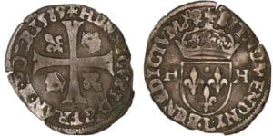 Henri III - Douzain - 4ème type - 1689 L (Bayonne)
