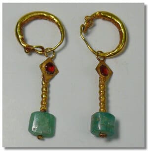 Romain - Boucles d'oreilles en or - IIème-IVème siècle ap. J.-C.