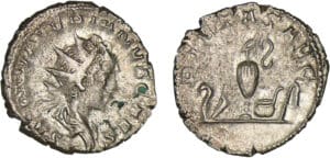 Salonin - Antoninien (258-260, Cologne) - Objets pontificaux