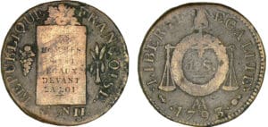 Sol à la balance type FRANCOISE An II - 1793 AA (Metz)