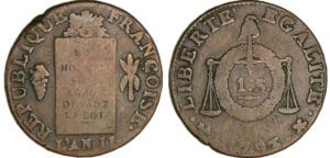 Sol à la balance type FRANCOISE An II - 1793 L (Bayonne)