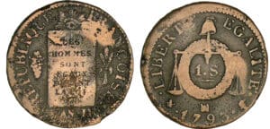 Sol à la balance type FRANCOISE An II - 1793 MA (Marseille)