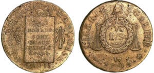 Sol à la balance type FRANCOISE An II - 1793 W (Lille)