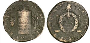 2 sols à la balance - 1793 T (Nantes)