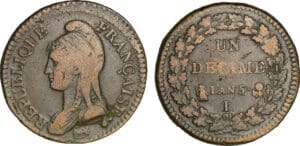 1 décime Dupré - grand module - An 5 I (Limoges)