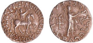 Royaume Indo-Scythe - Azès II - Tétradrachme (30/20 av. J.-C.)