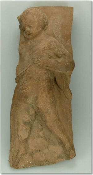 Romain - Décor de potiche en terre cuite - Ier-4ème siècle ap. J.-C.