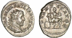 Philippe 1er - Antoninien (245, Rome) - Philippe à cheval