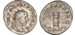 Philippe 1er - Antoninien (248, Rome) - Cippe