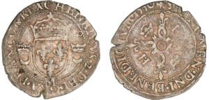 Henri II - Douzain aux croissants - 1550 M (Toulouse)