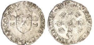 Henri II - Douzain aux croissants - 1552 9 (Rennes)